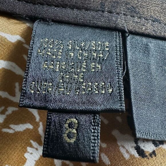 Dana Buchman Black And Gold Silk Sheer Layered Maxi Skirt - Picture 10 of 10